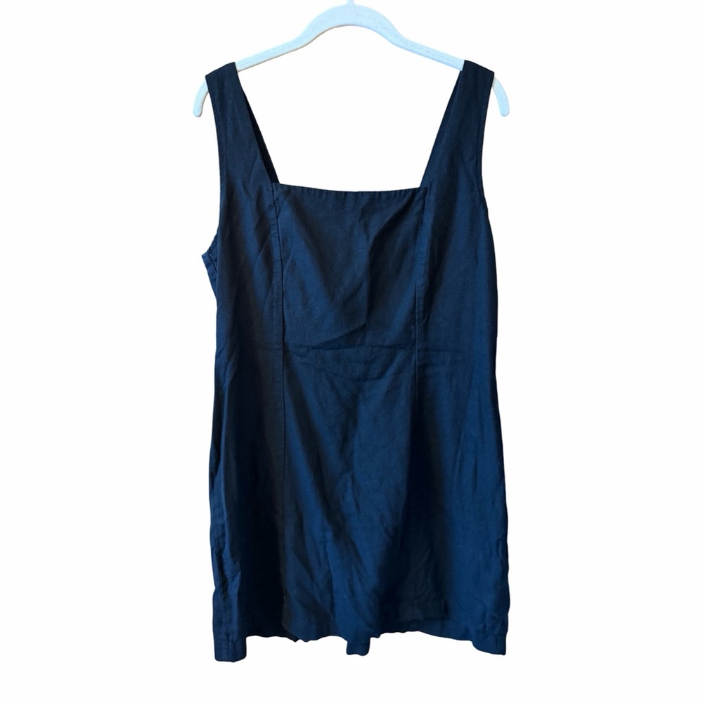 Old Navy Black Linen Blend Mini Dress - Picture 7 of 9